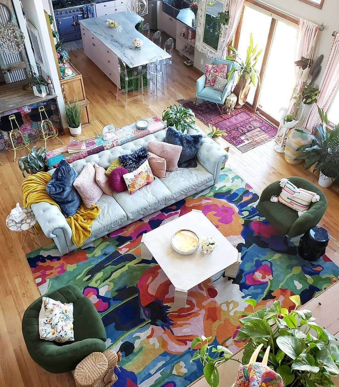 eclectic living room