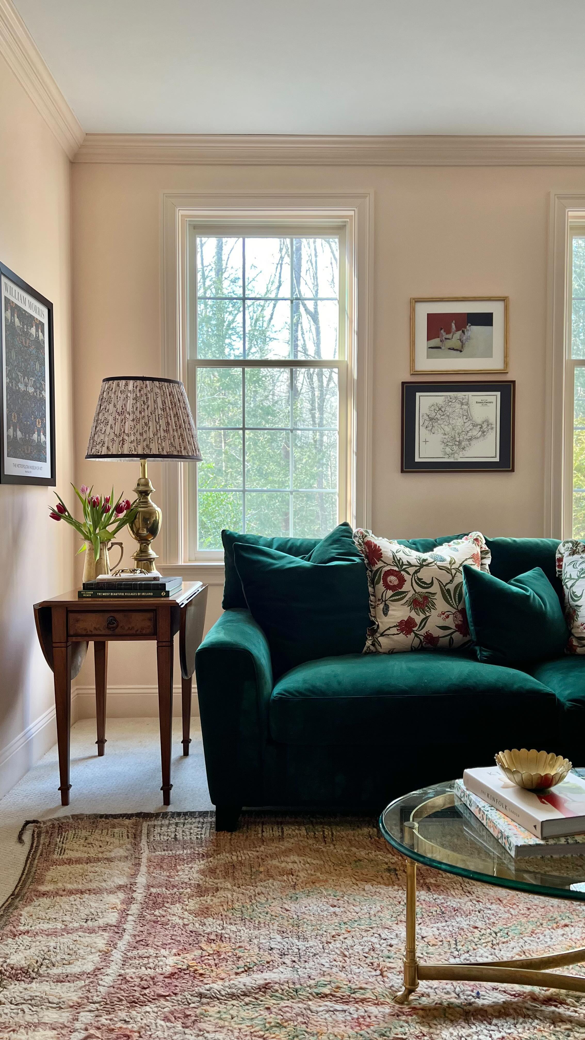 vintage rug living room