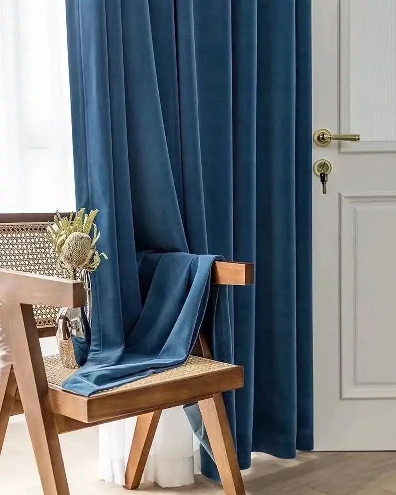 velvet curtains bedroom