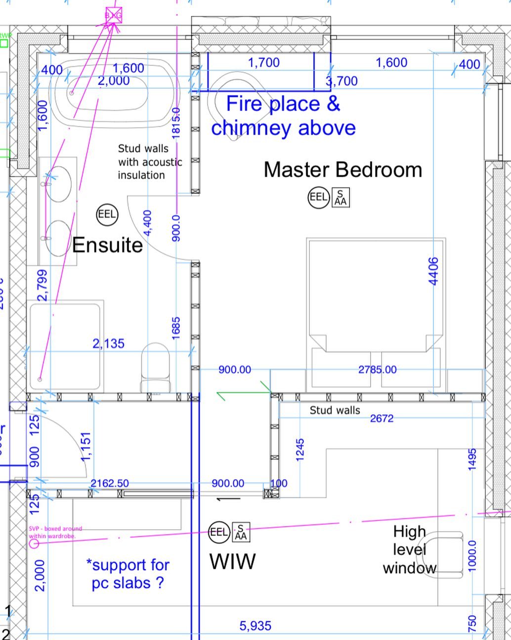 master bedroom plan