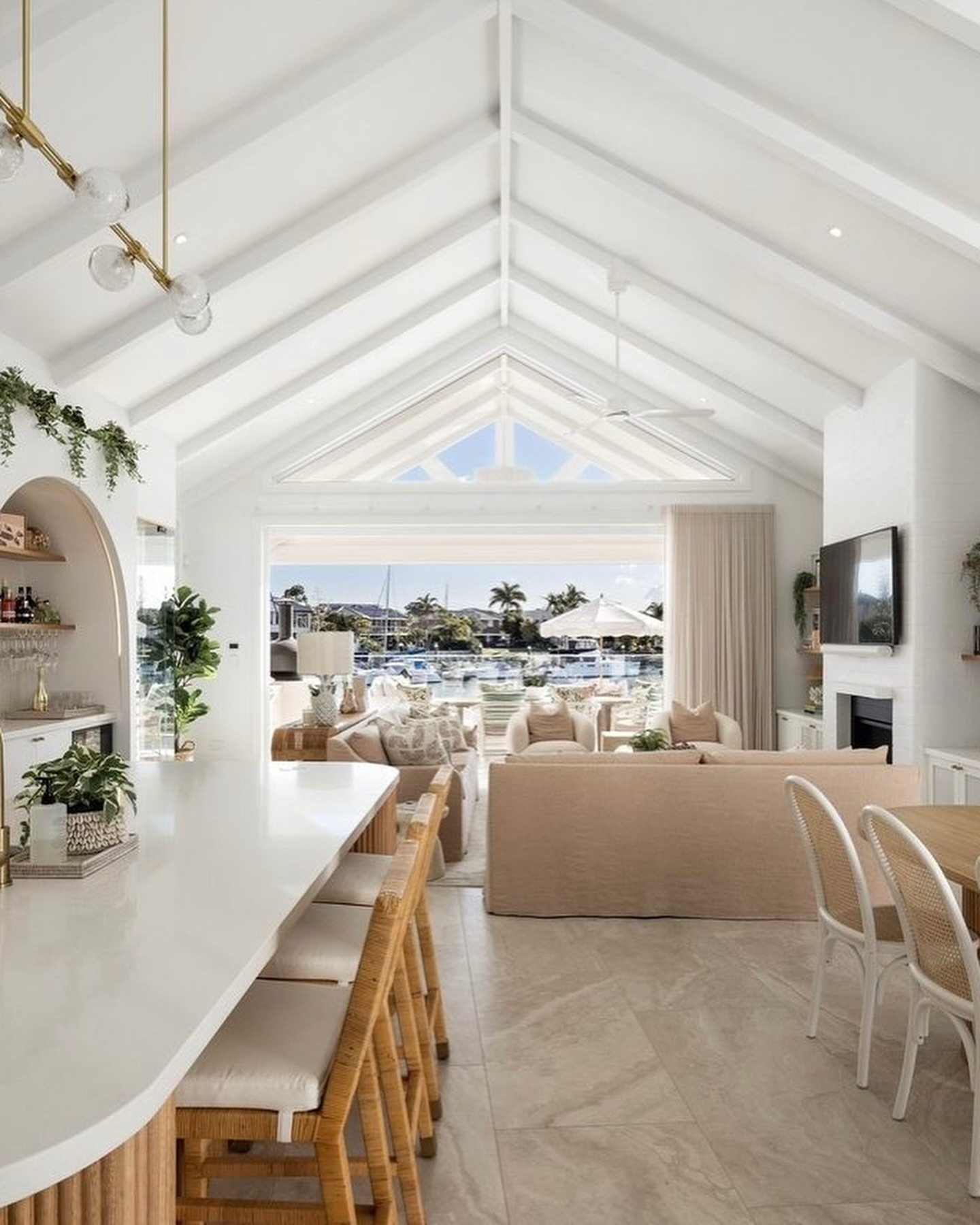 vaulted ceiling bedroom