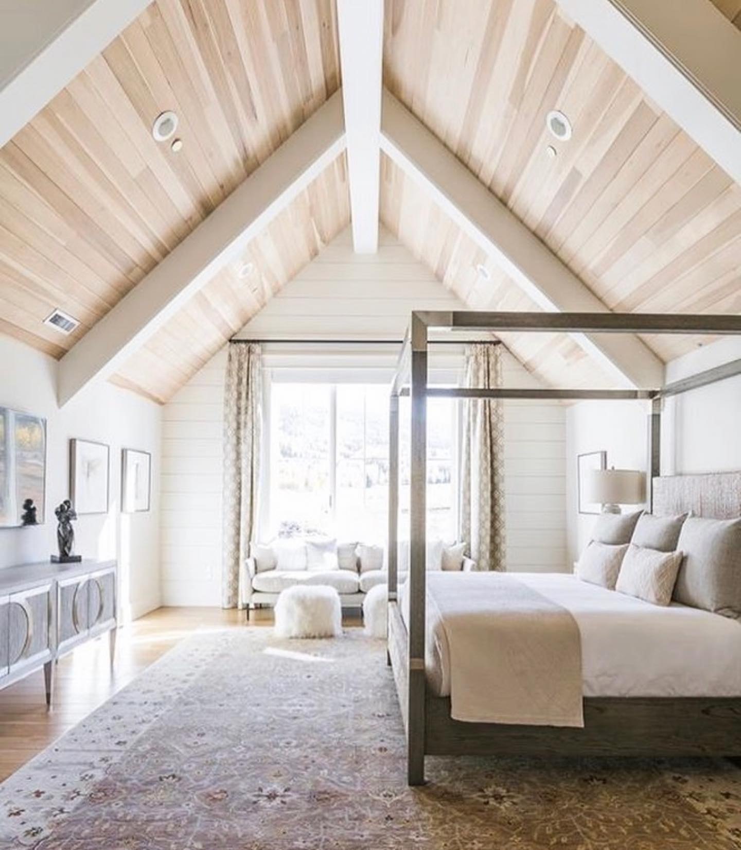 sloped ceiling bedroom