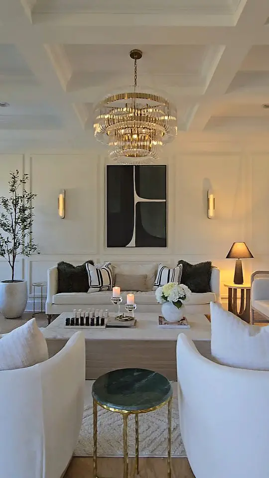 living room chandelier