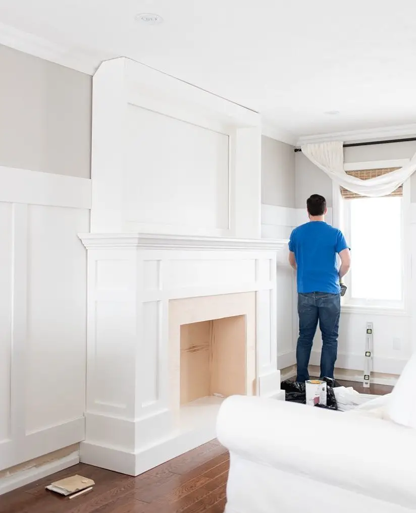 board and batten living room