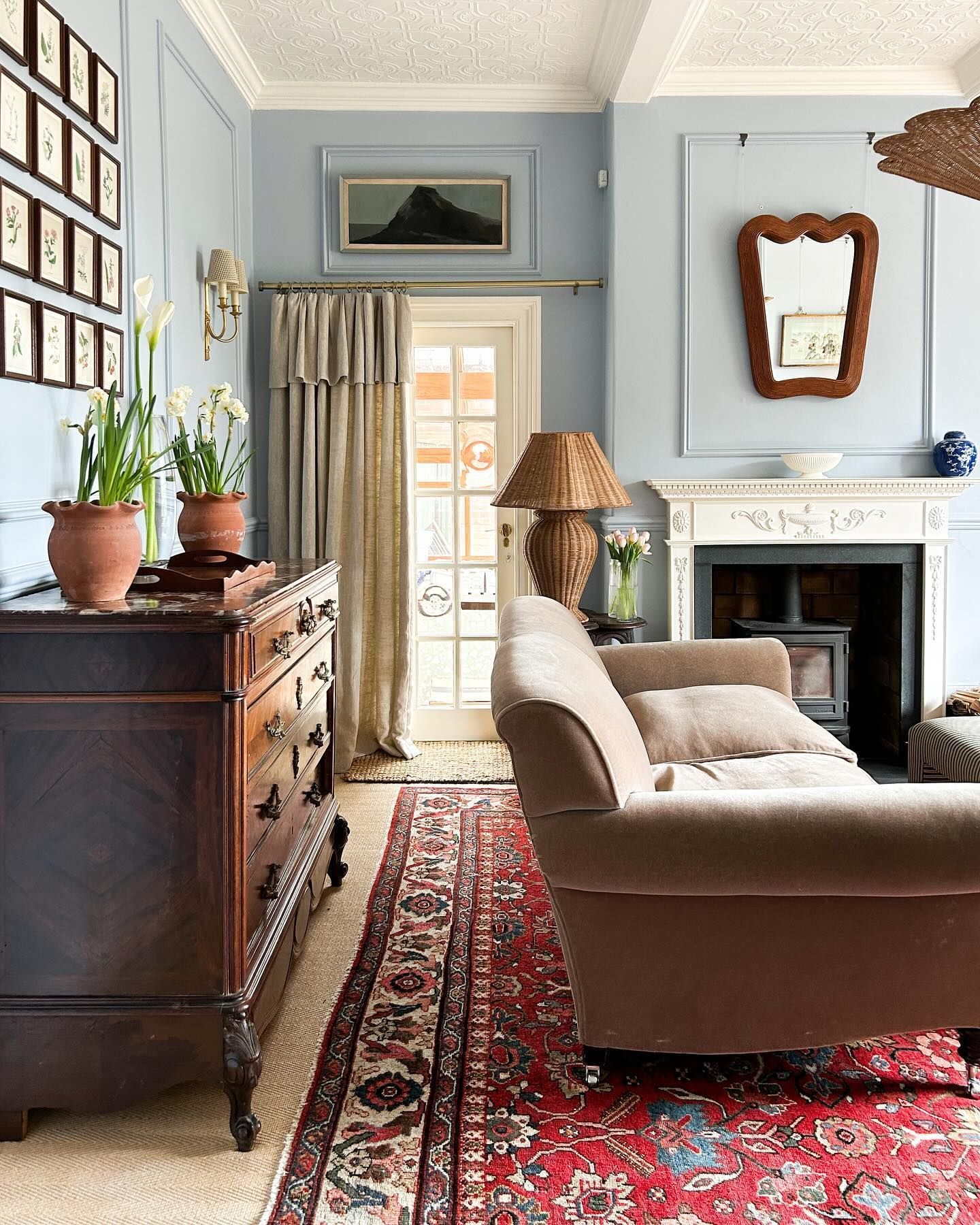 persian rug living room