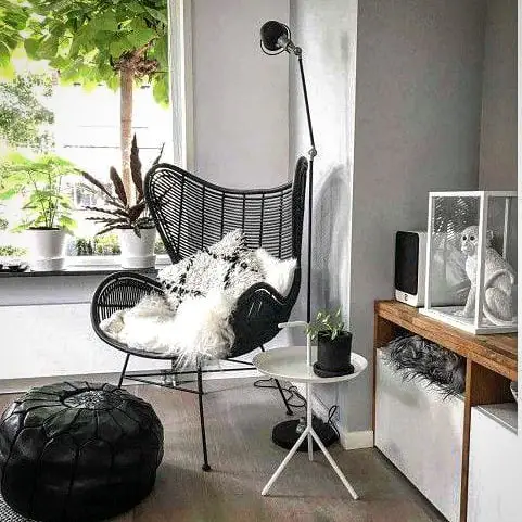 rattan chair living room