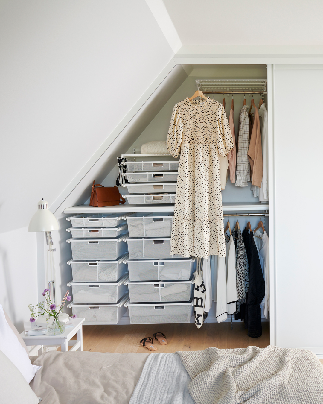 sloped ceiling bedroom