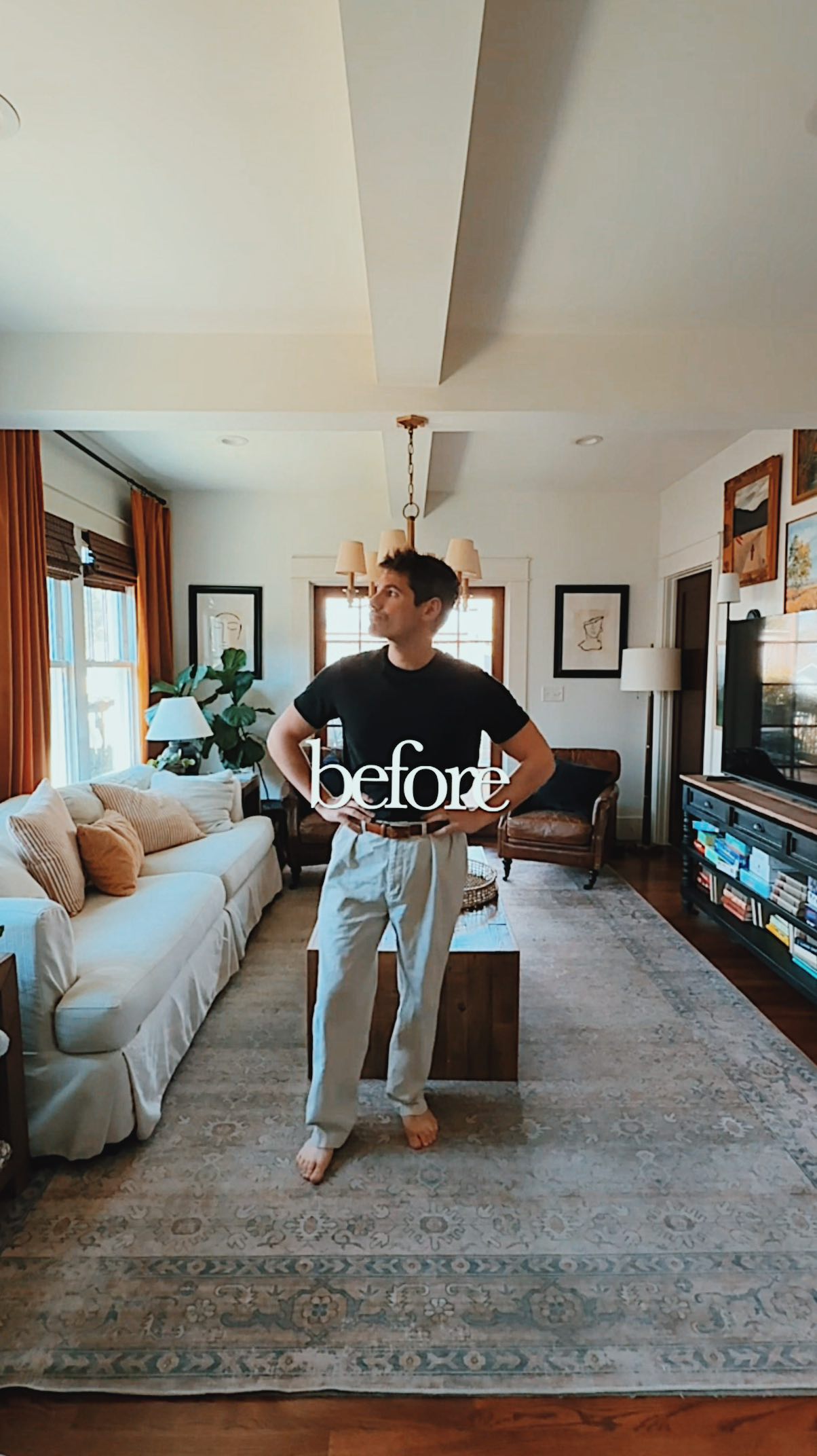 sage green living room