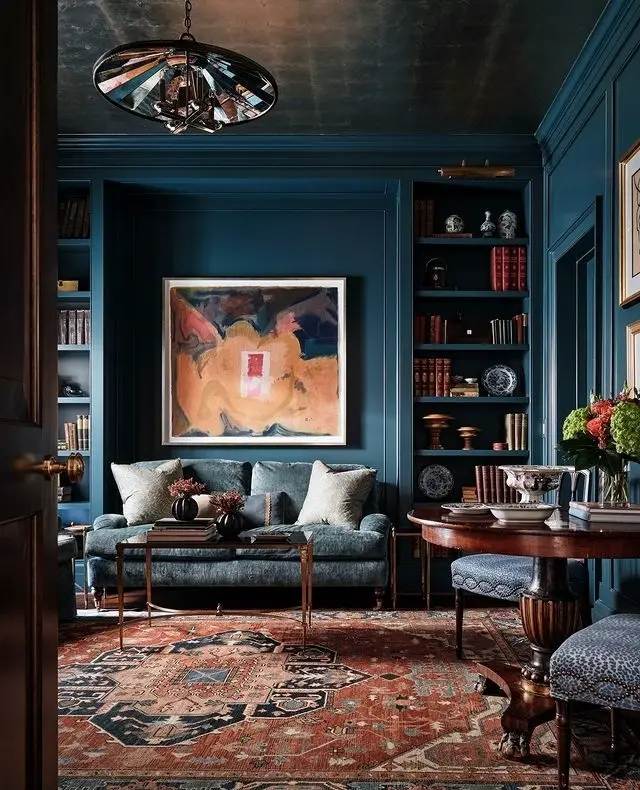 moody living room decor