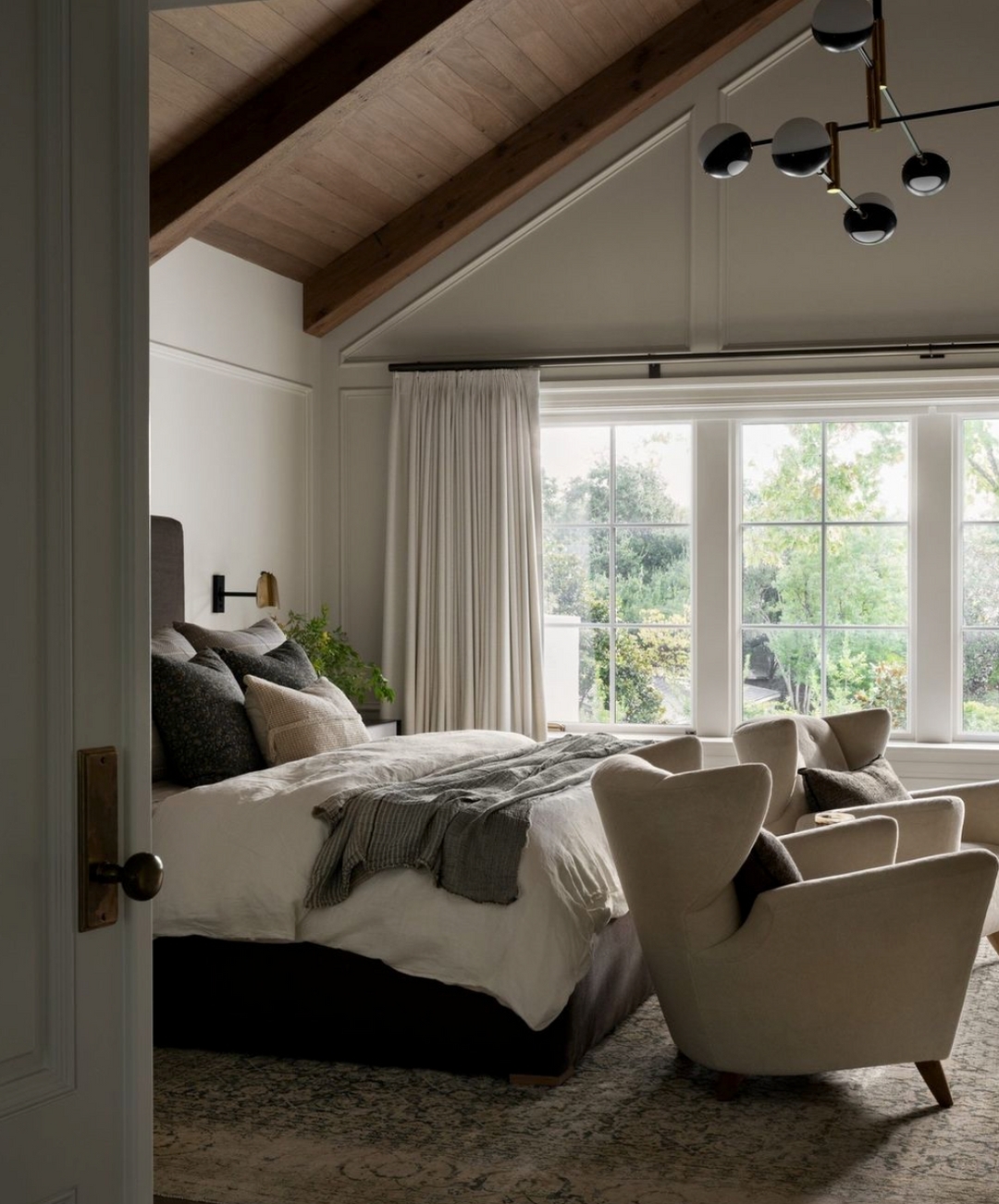 sloped ceiling bedroom