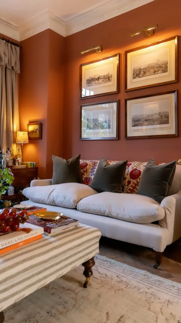 terracotta living room