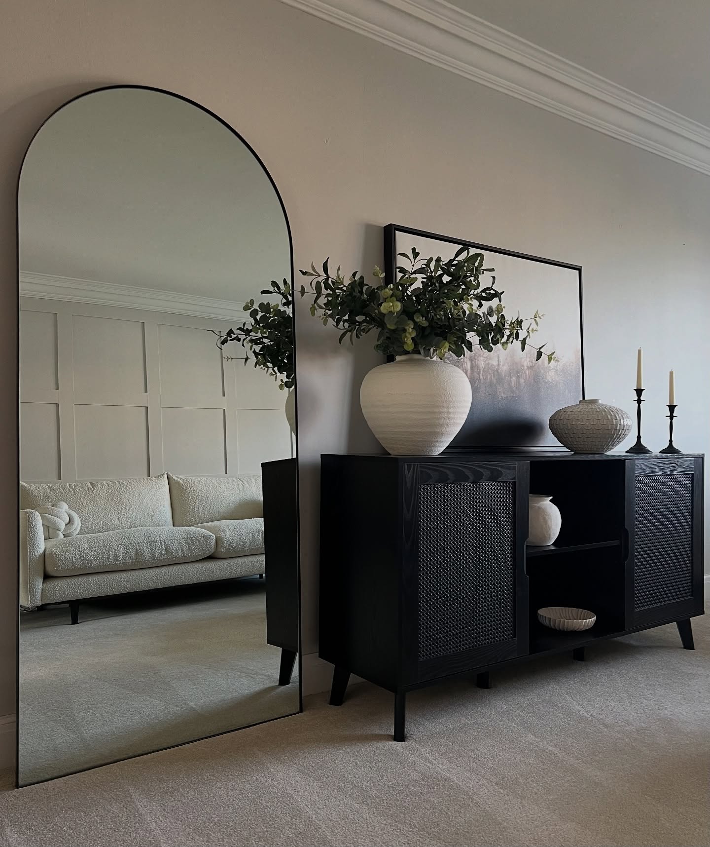 leather armchair living room