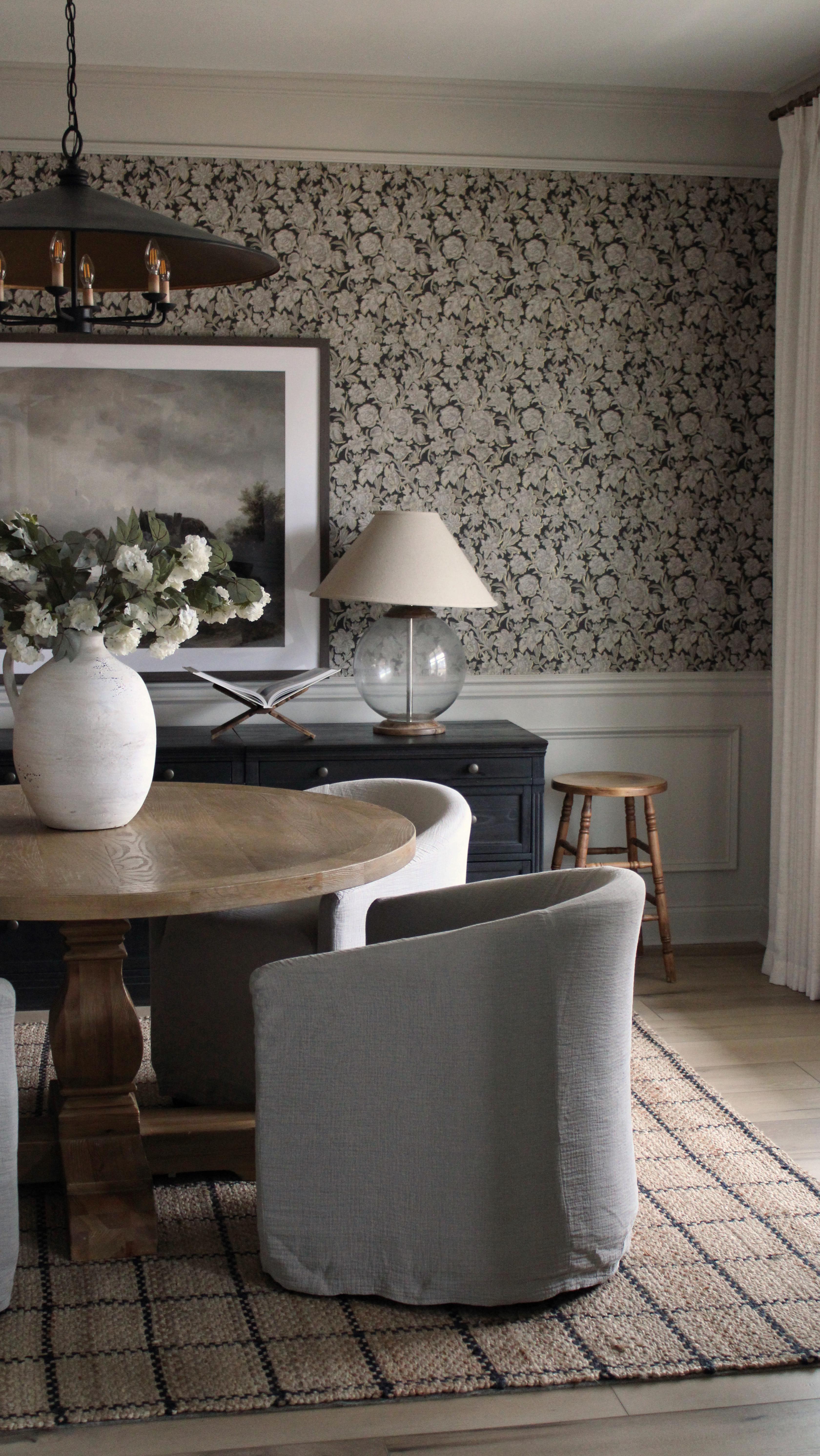 arched mirror living room