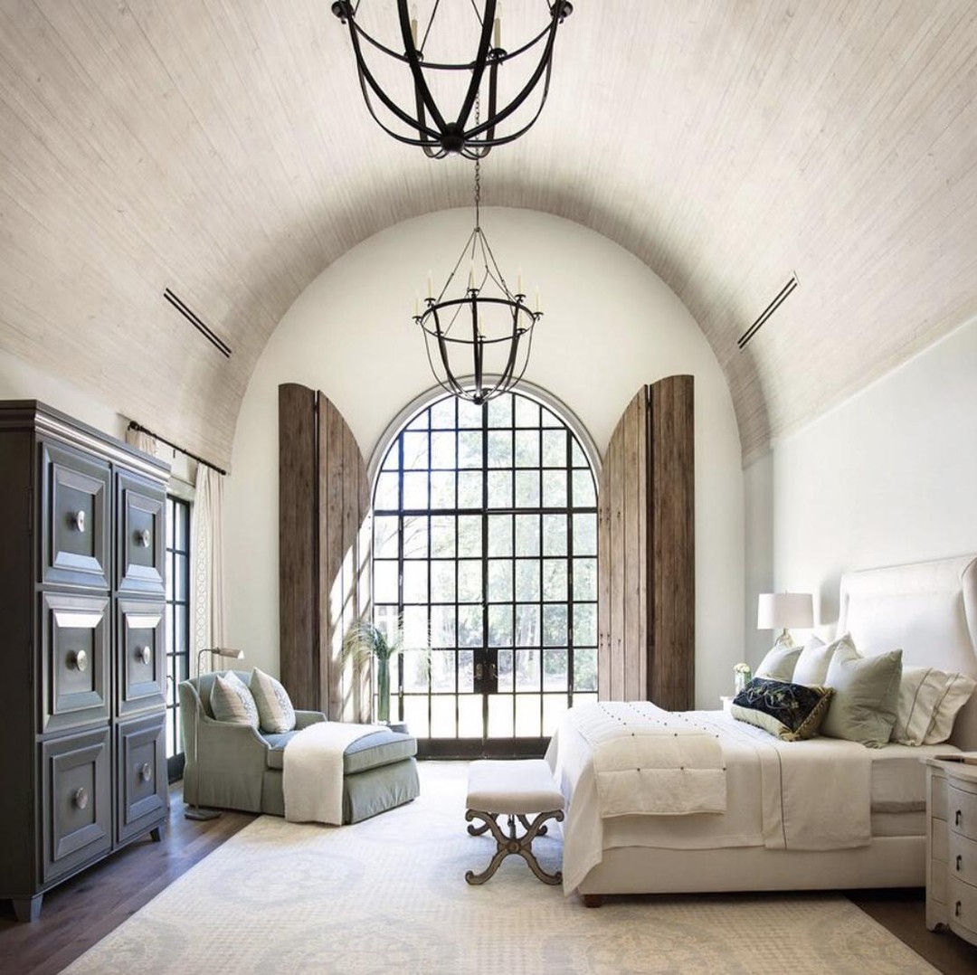 cathedral ceiling bedroom