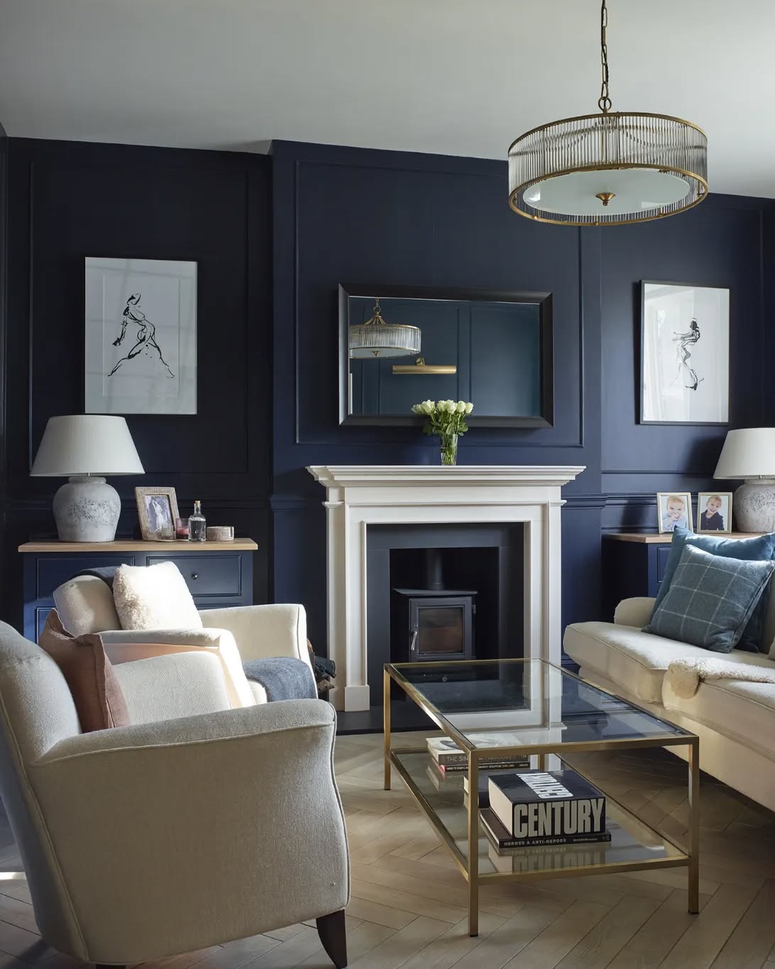 27 Navy Blue Living Room Ideas: Stunning Decor & Styling Tips With 27 Inspiring Images 7 navy blue living room