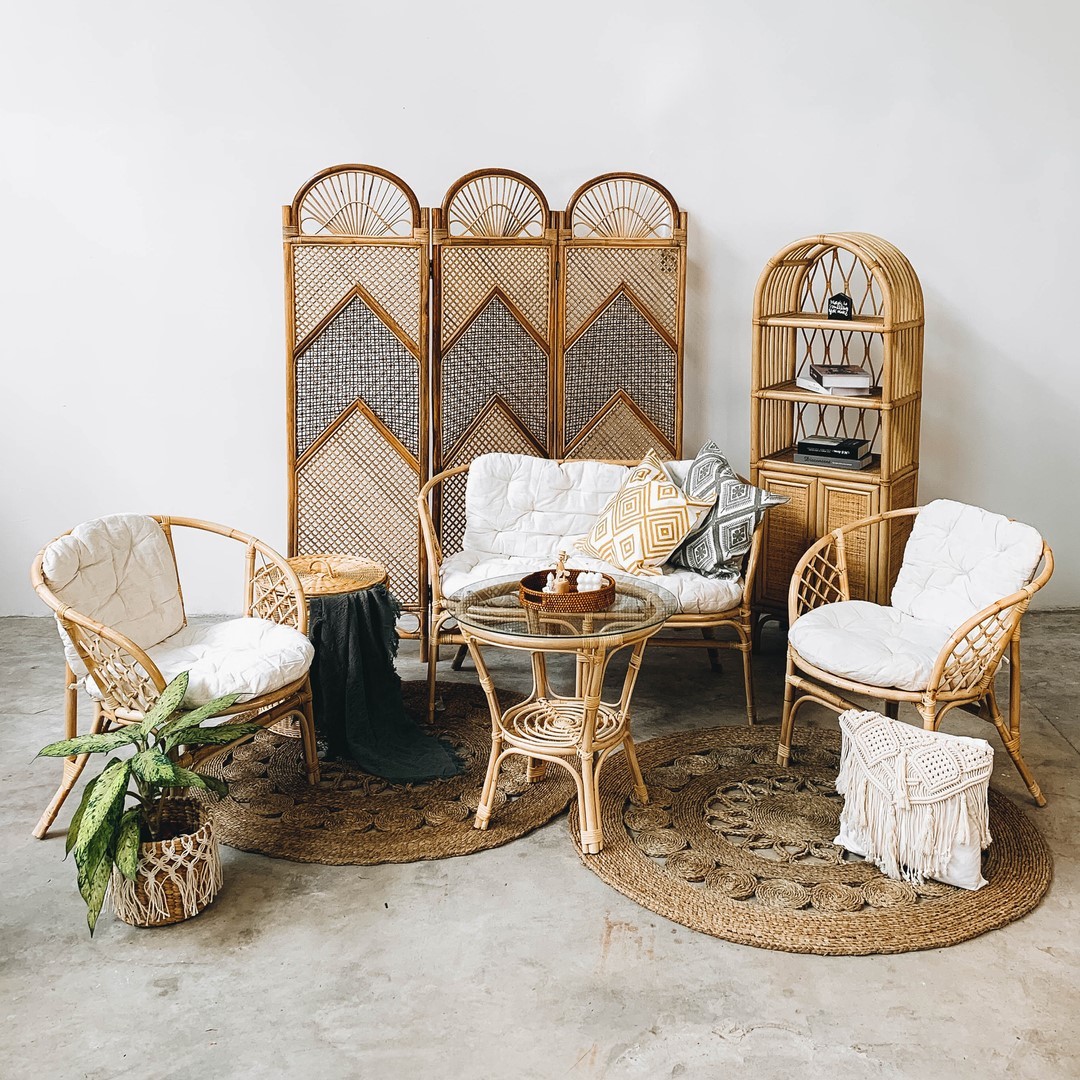 rattan chair living room