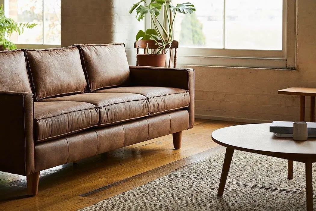 leather armchair living room