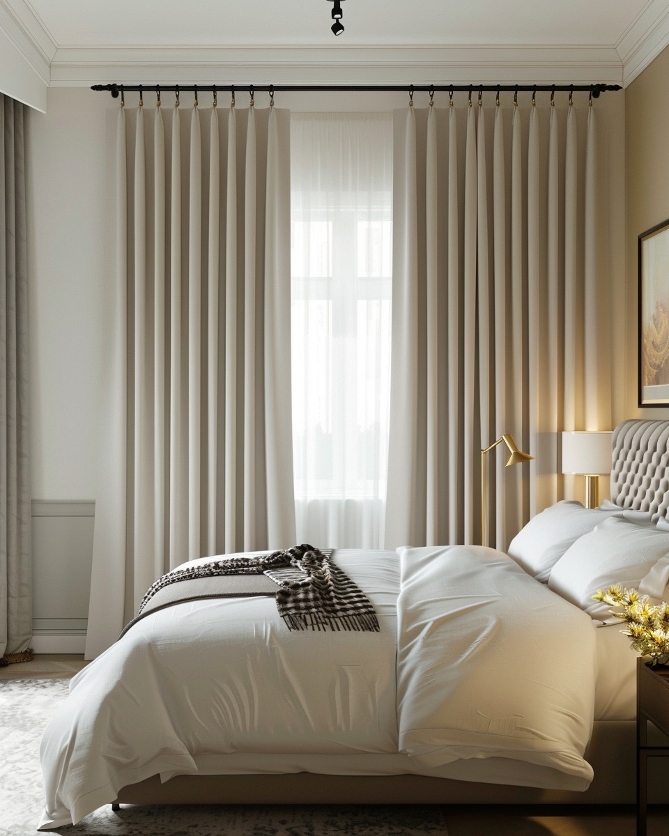 velvet curtains bedroom