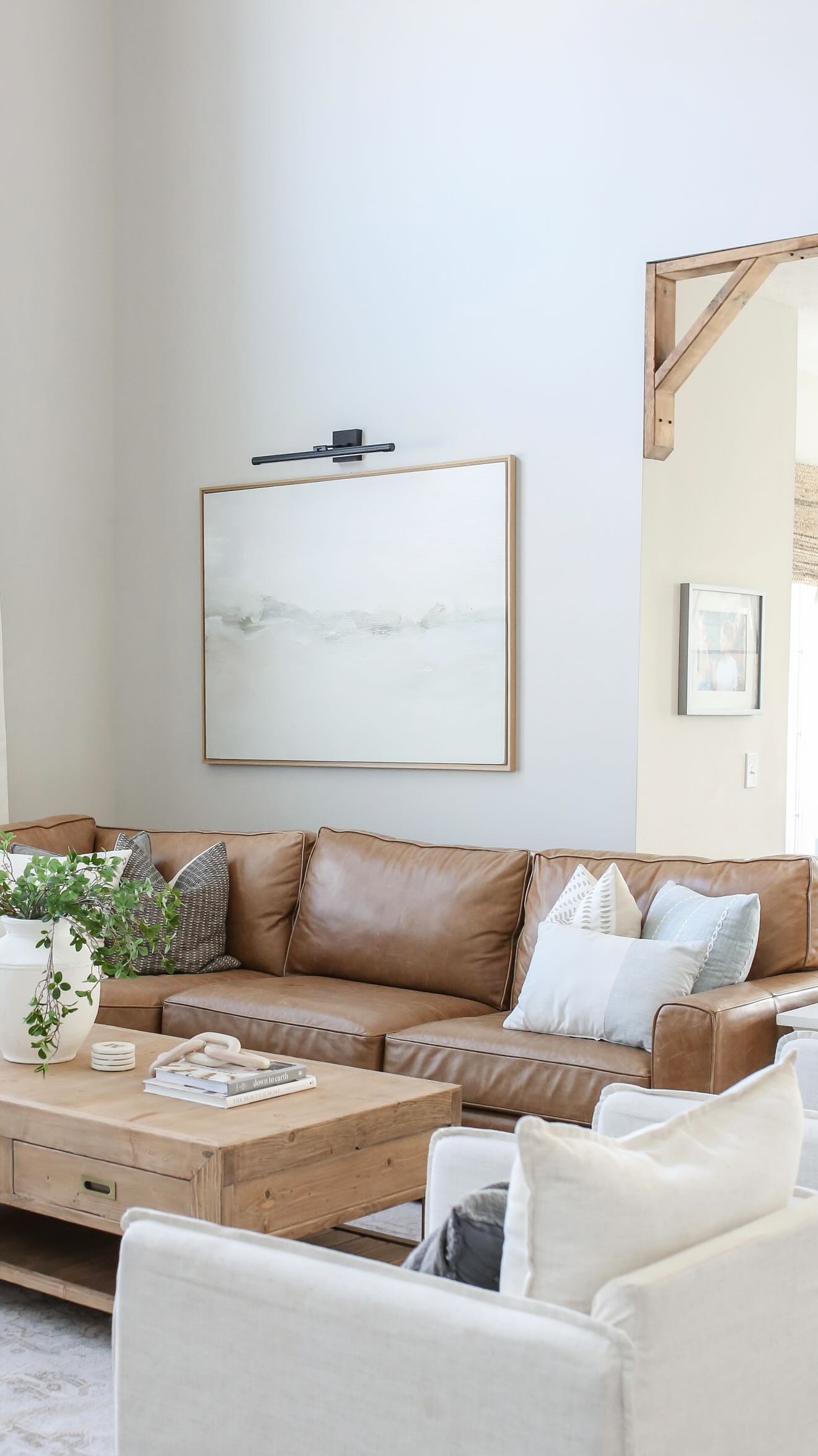 leather armchair living room