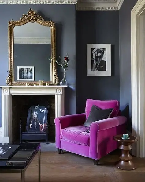 moody living room decor