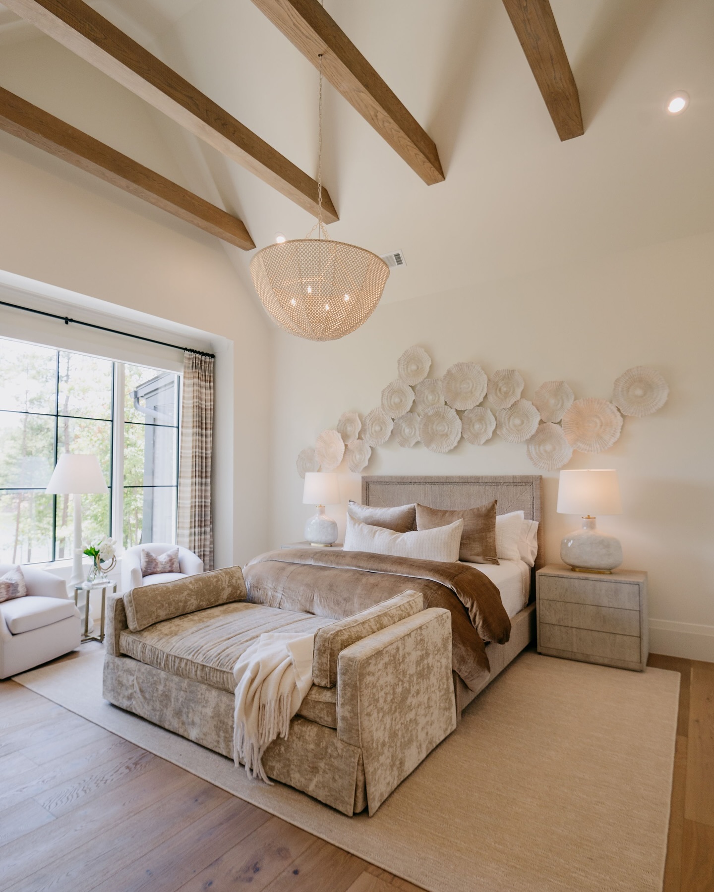 vaulted ceiling bedroom