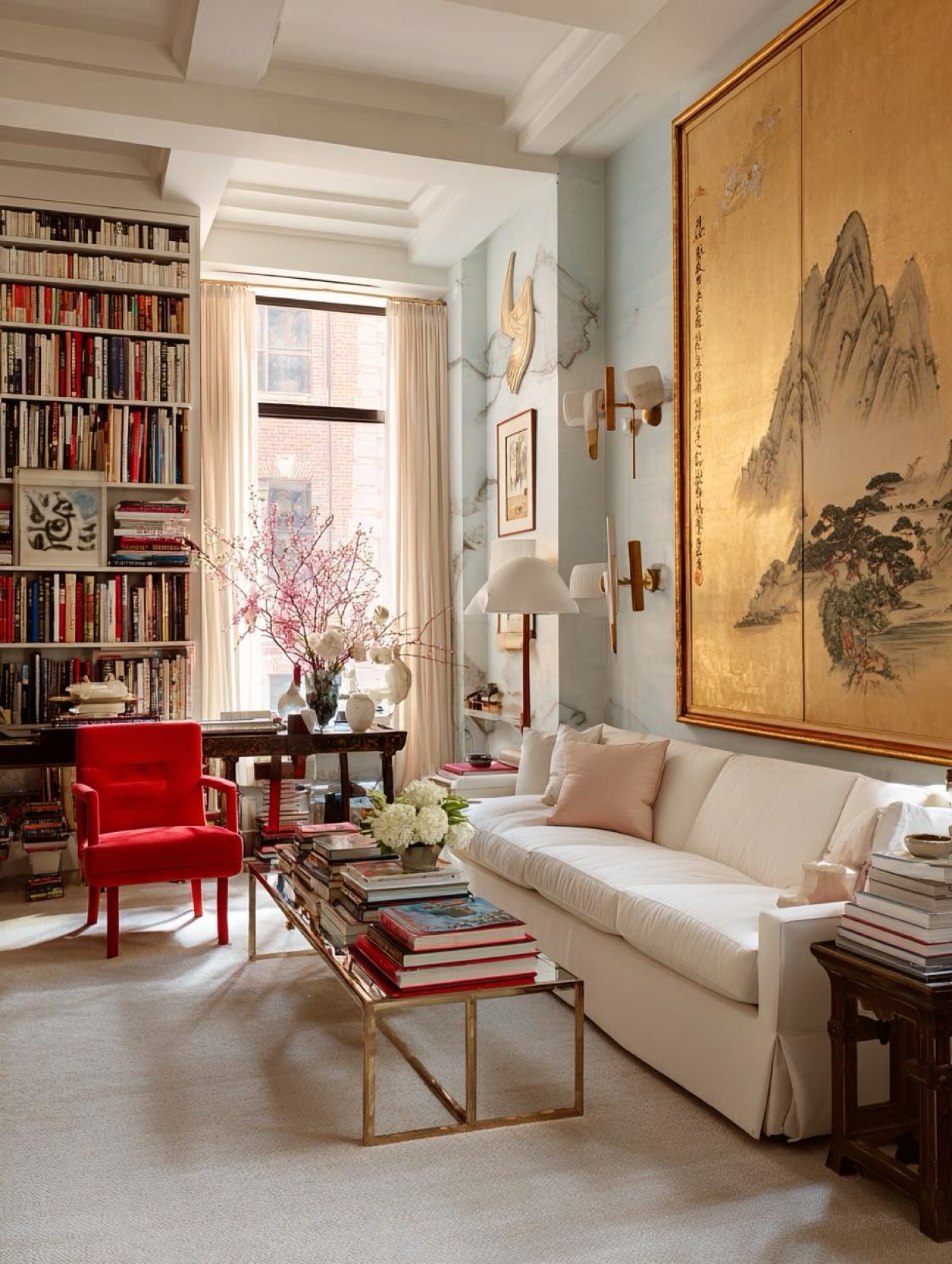 moody living room decor