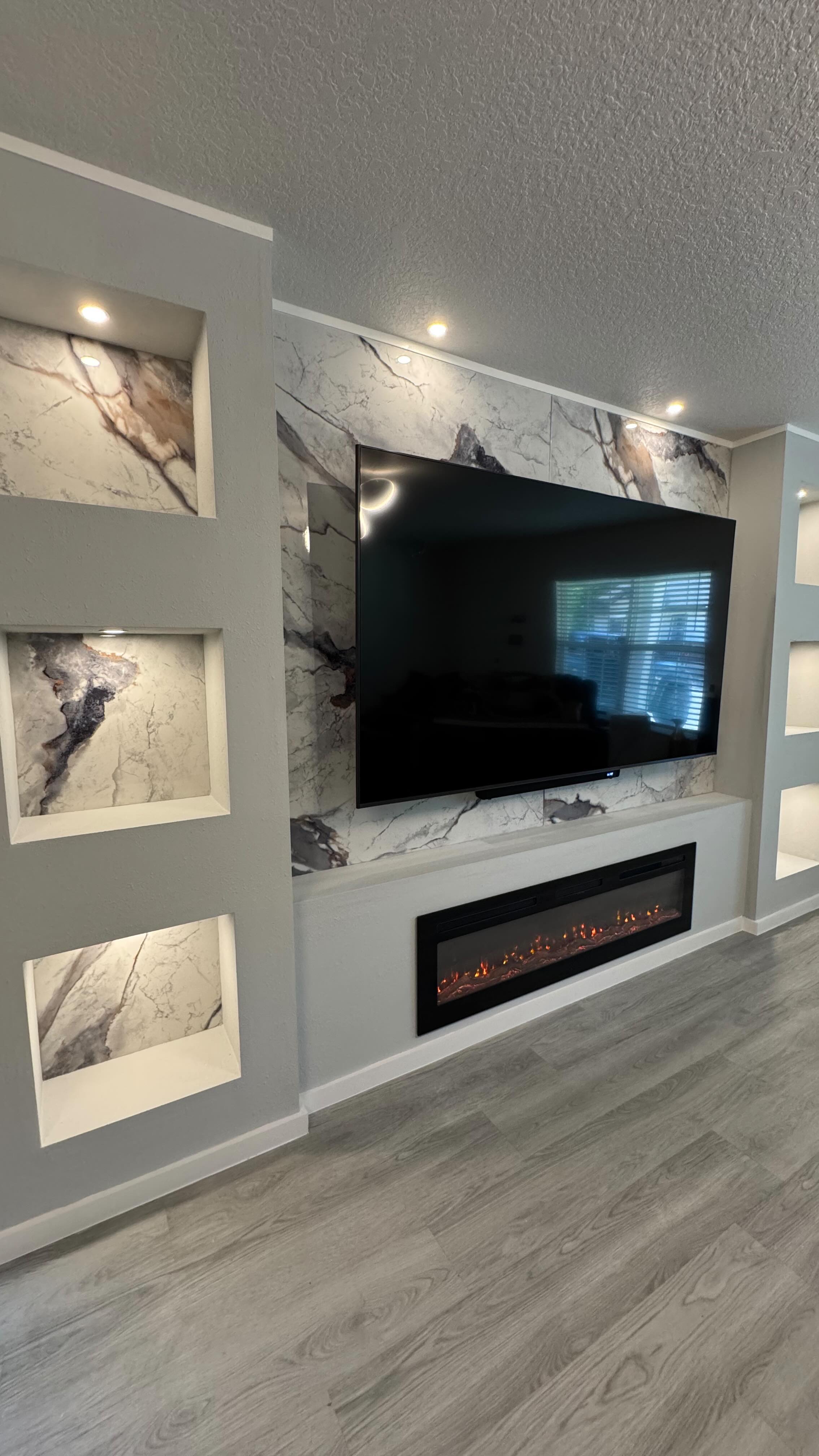 electric fireplace living room