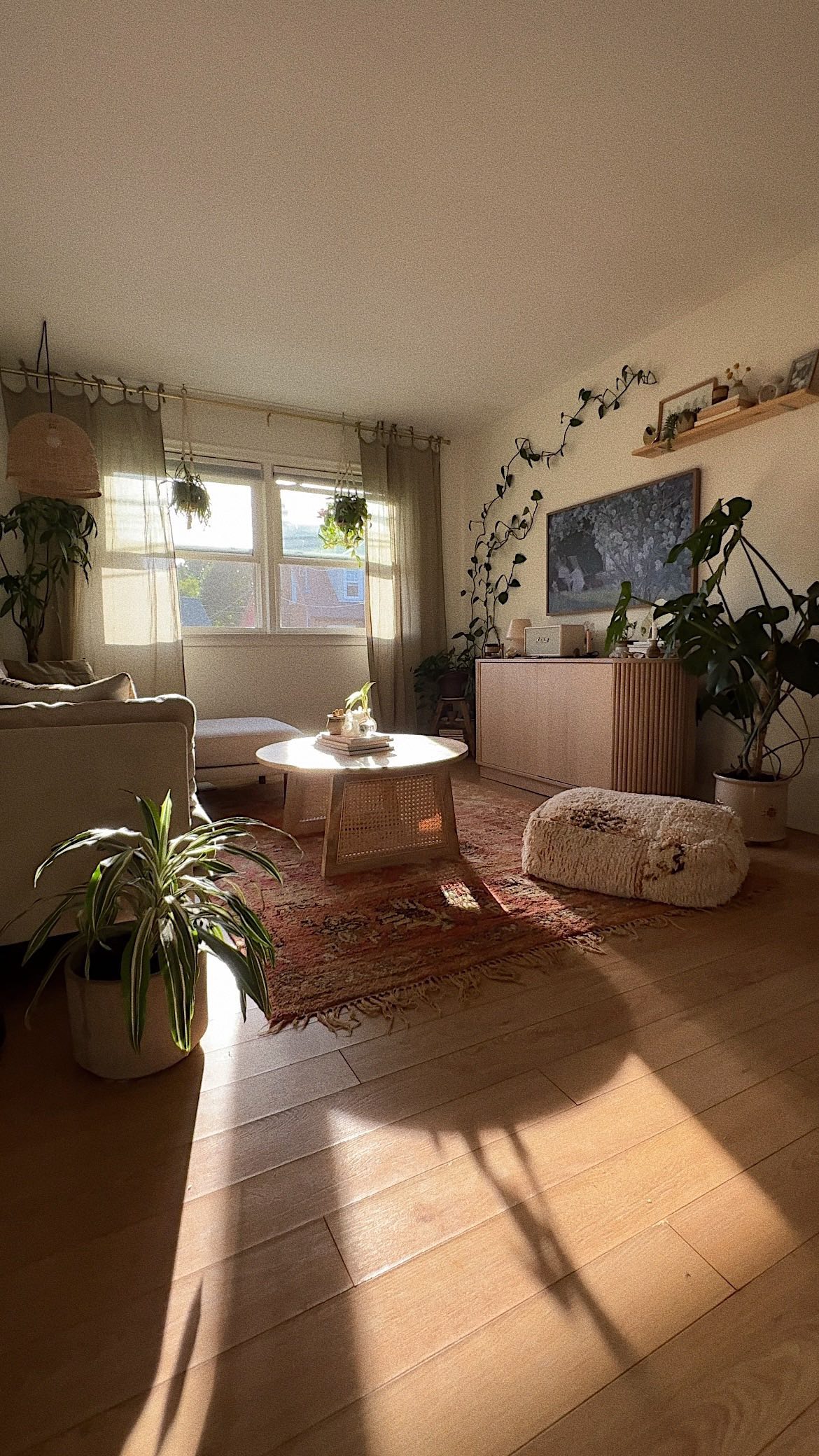 vintage rug living room